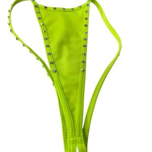 Neon Green Studded Panties